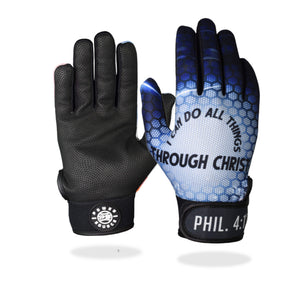 "All Things Through Christ" Batting Gloves