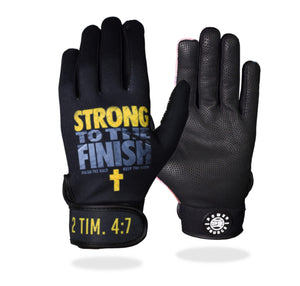 "Finish Strong" Batting Gloves
