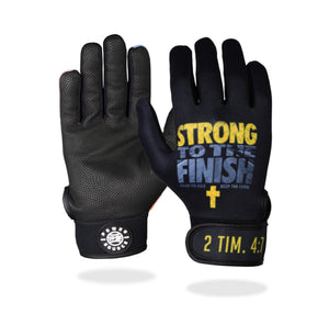 "Finish Strong" Batting Gloves